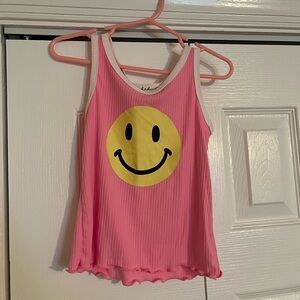 Pink Smiley Face Tank Top